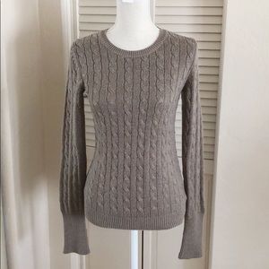 Cable knit sweater